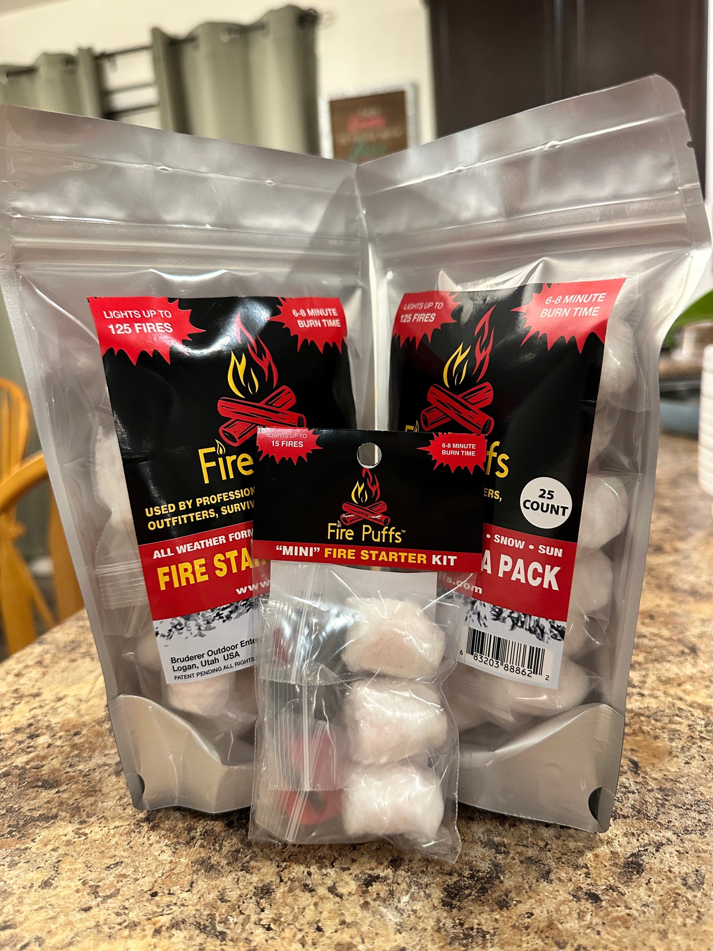 “Mini” Fire starter kit 3 count